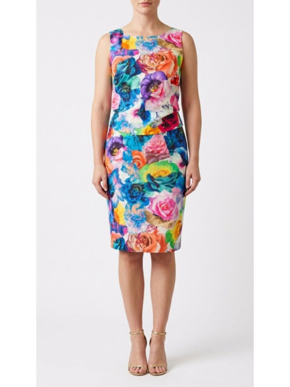 Jil Sander by Raf Simons S/S 2011 Runway Floral Print Dress size IT 40